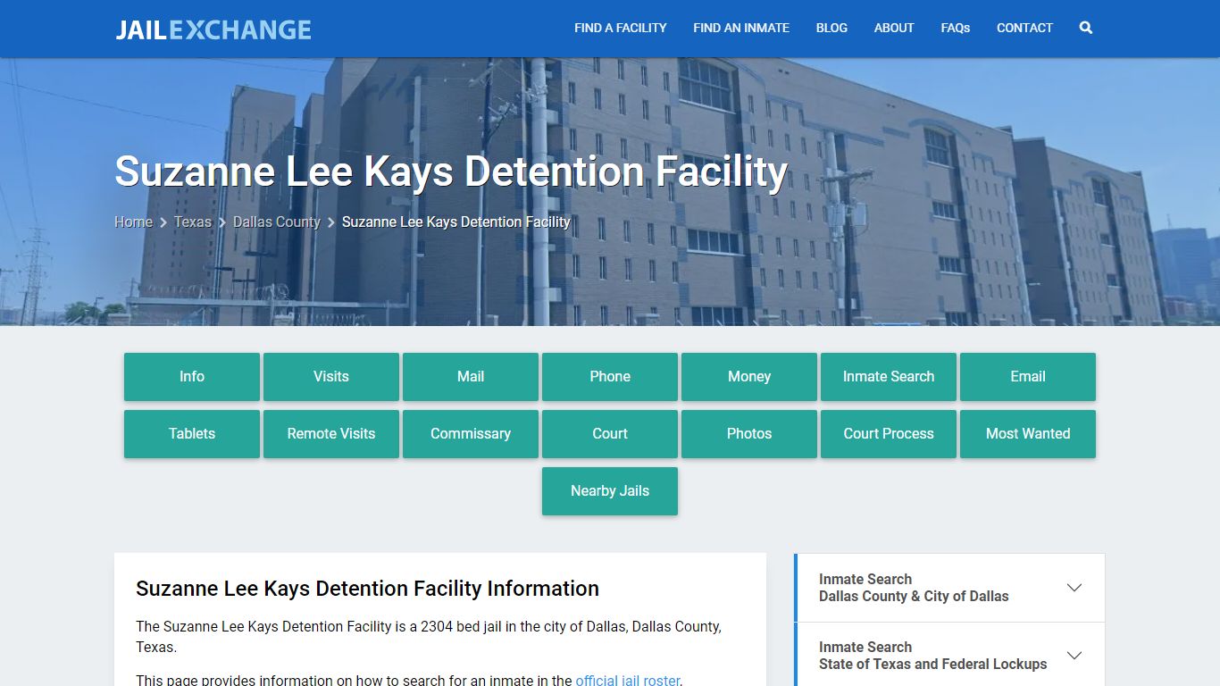 Suzanne Lee Kays Detention Facility - Jail Exchange